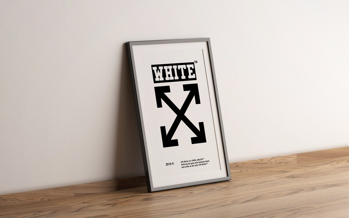 Off White Poster Art Poster Print Wall Decor House Etsy