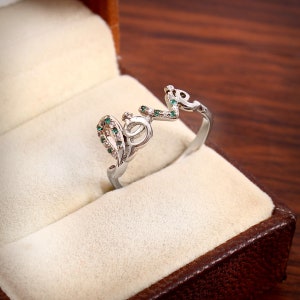 Beautiful Silver Love Encraved   Ring, valentine Love Ring, Sterling Silver 925 ring,Classic Yet Modern, Valentine&#39;s Day Gift, Propose Ring