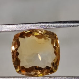 AAA Quality Citrine | Antique Cushion Cut Citrine |  Citrine Cusion | 4.60 Cts 10.68 x10.14mm | Citrine | Losse Gemstone for jewelry Making