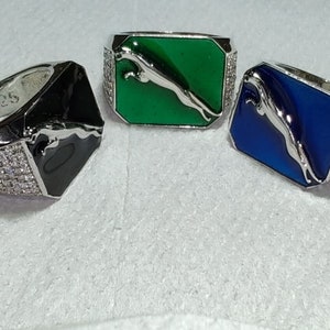 Silver  colored Jaguar Ring for Men&#39;s | Sterling Sliver 925 Rings | jaguar Encraved Ring |  Animal Jewelry | Bold Statement Ring