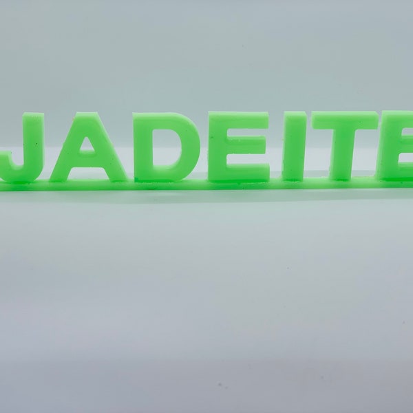 Handmade Jadeite advertising sign