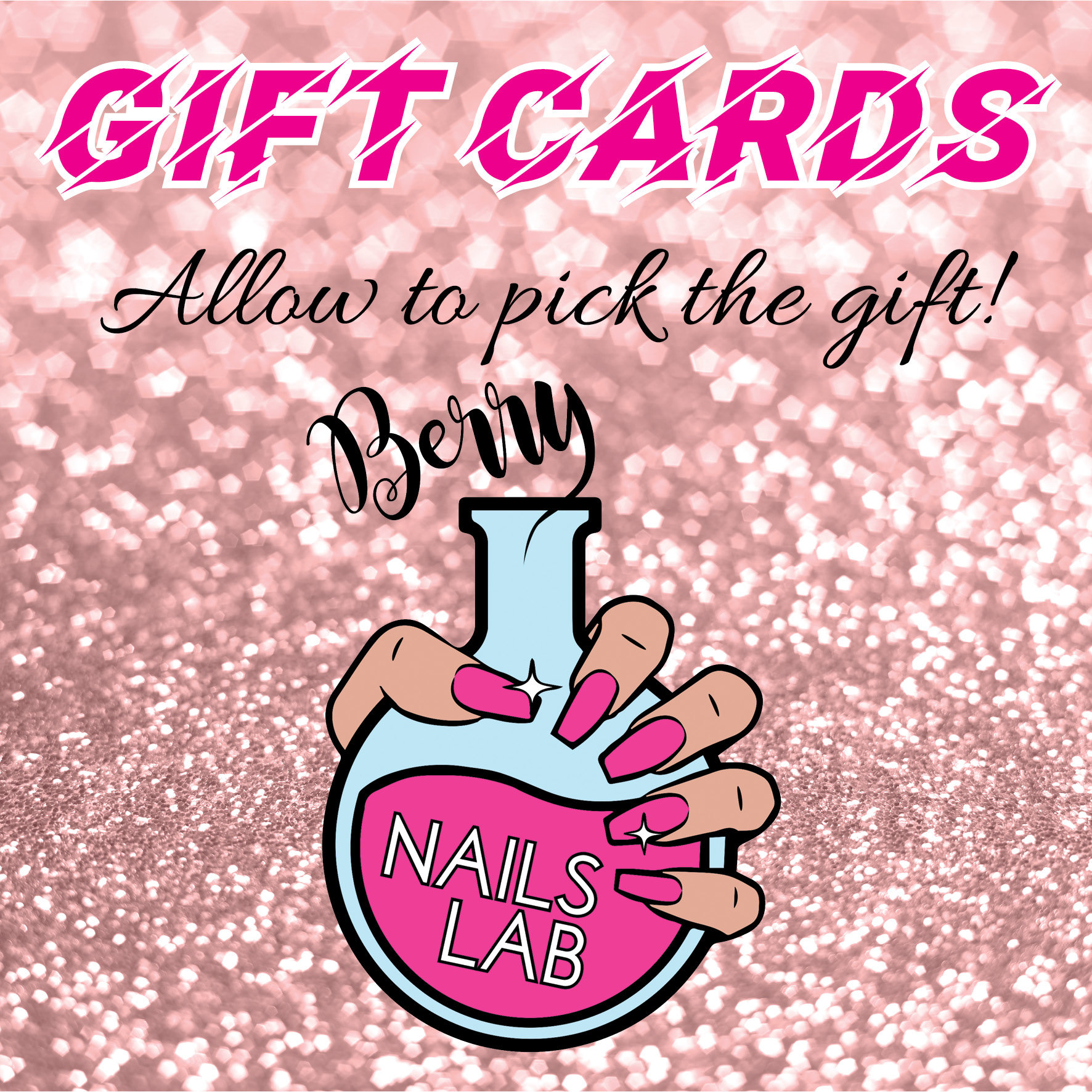Presson Nails Shop Gift Card Voucher for Berry Nails Lab Etsy