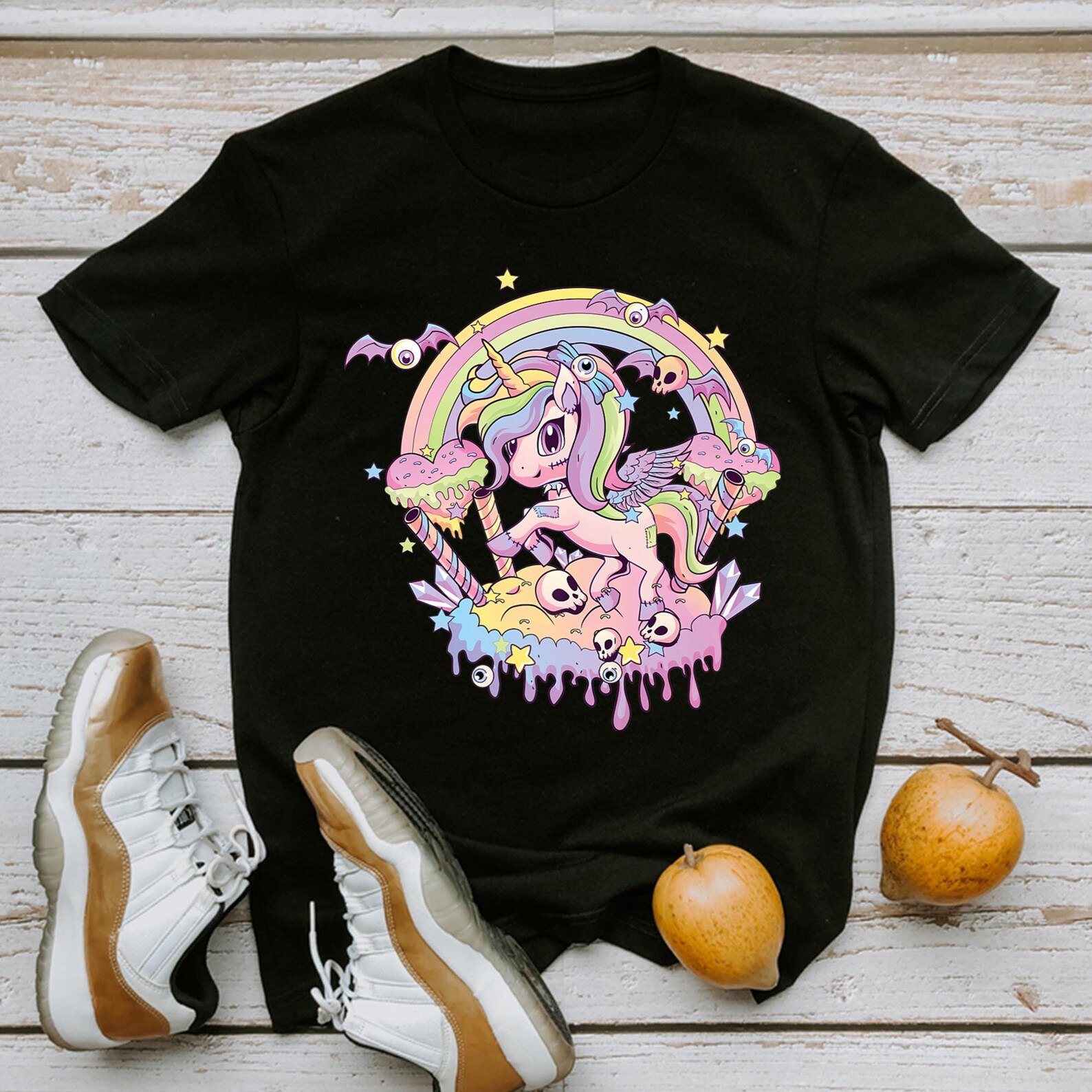 Pastel Goth Cute Creepy Unicorn Gothic Kawaii shirt gift women Etsy