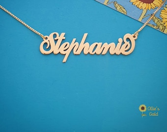 14K Name Necklace