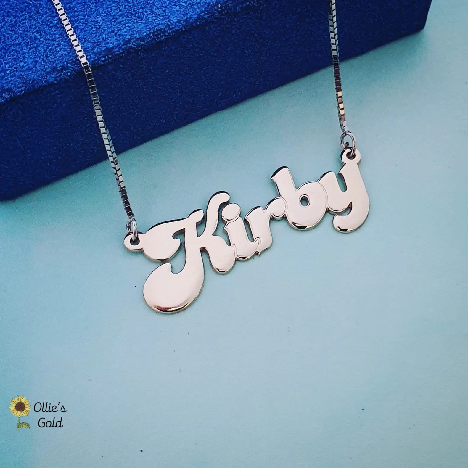 70's Style Sterling Silver Name Necklace - Order Any Name - Etsy