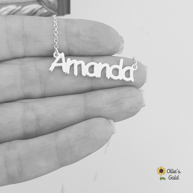Little Girl Name Chain - Amanda Style - Etsy