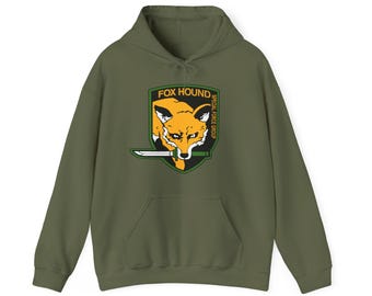 Felpa con cappuccio Fox Hound Special Force Group: ispirata a Metal Gear Solid