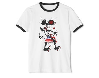 Fear and Loathing Dr. Gonzo Movie Film Men's Ringer T-Shirt Size S to 3XL