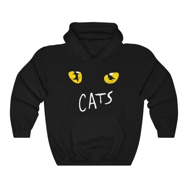 CATS Famous Broadway Musical Black Hoodie Sweatshirt Size S to 3XL