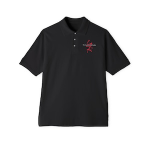 May include: Black polo shirt with a red logo that says "The Young and the Restless" on the right chest.