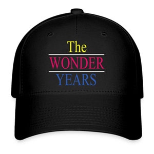The Wonder Years Classic TV Series Logo Black Hat Organic Baseball Cap