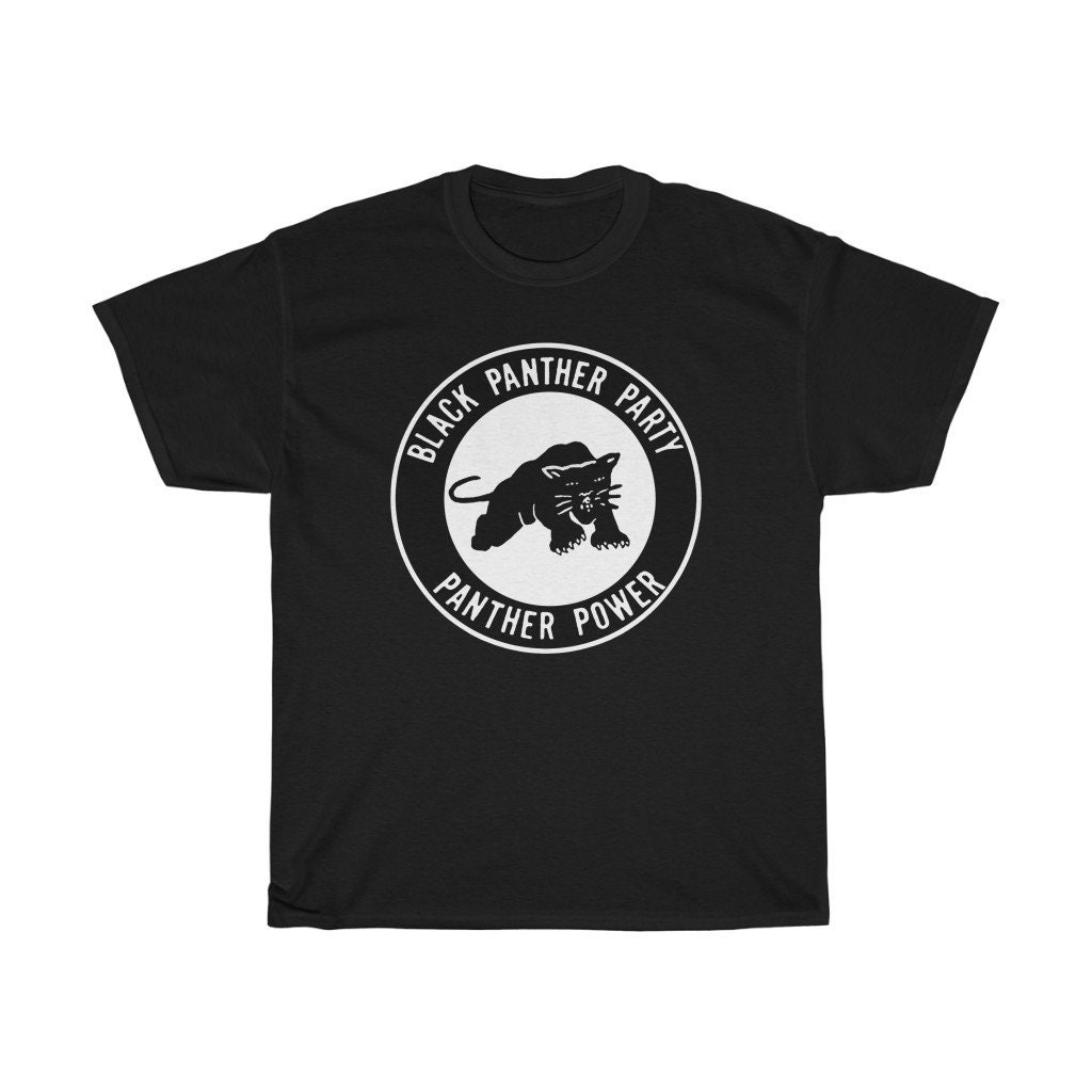 Black panther party t shirt hotsell