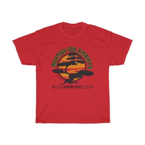 Miyagi Do Karate Kid Bonsai Symbol White Red T-shirt Size S to 5XL - Etsy