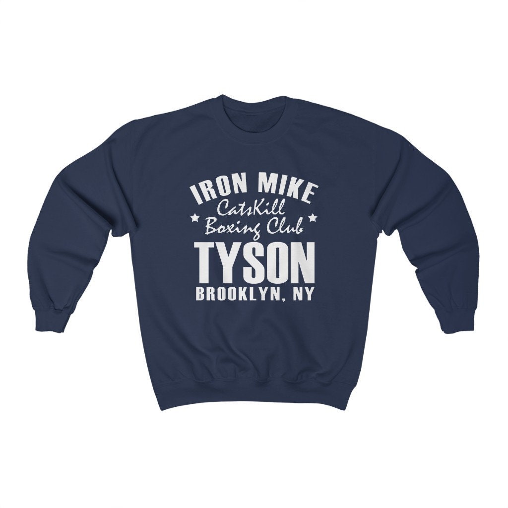 Navy brooklyn slogan sweatshirt clearance