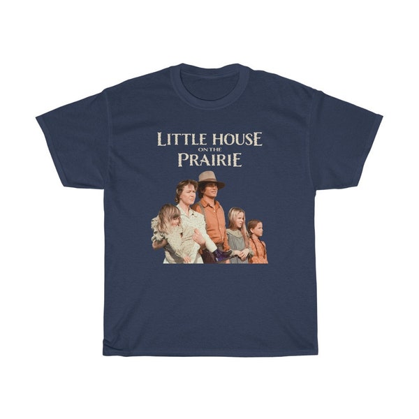 Little House on The Prairie Classic Tv Show Black Navy T-Shirt Size S to 5XL