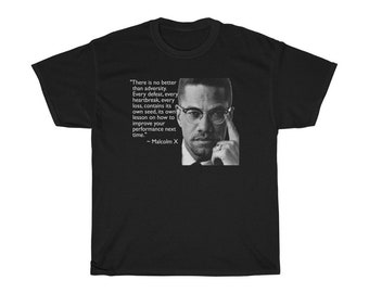 Malcolm X Quotes Black Panther Party Black T-Shirt Size S to 5XL
