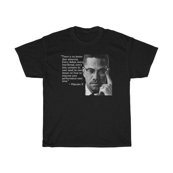 マルコムXの名言 ブラックパンサー党 ブラックTシャツ サイズS
