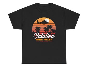 Catalina Wine Mixer Step Brothers Movie Black Navy T-Shirt Size S to 5XL