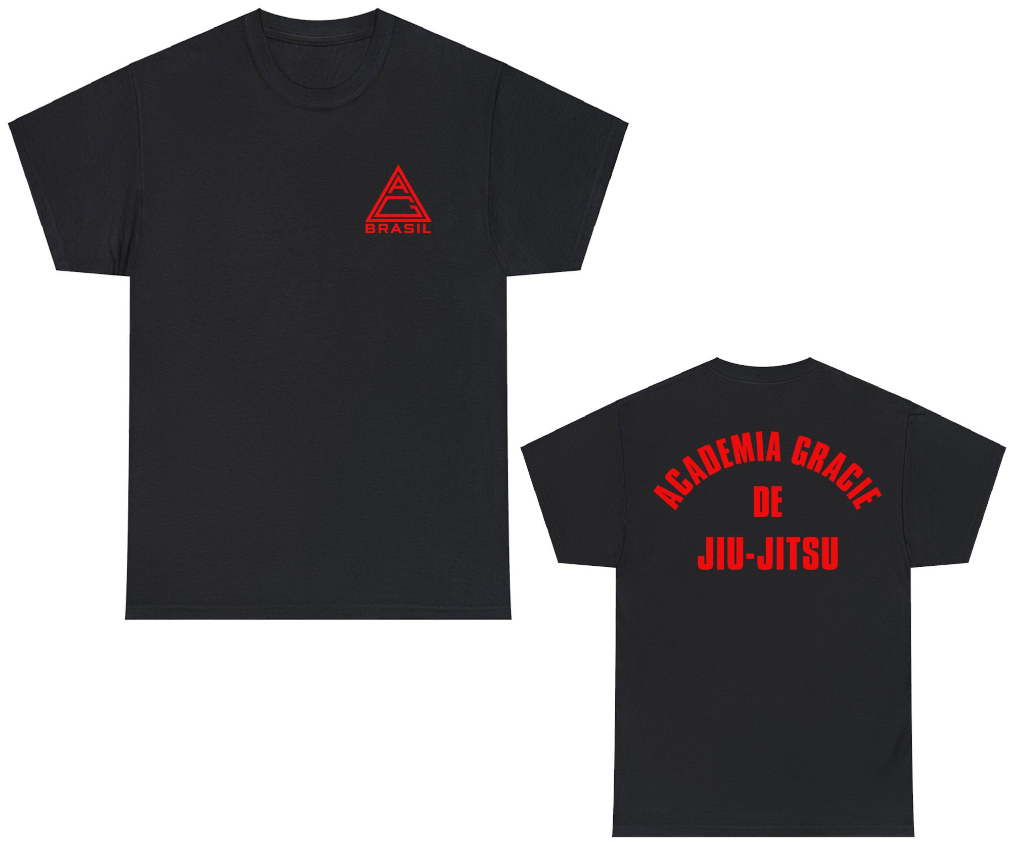Academy Gracie Jiu Jitsu Brazil Martial Arts Logo T-shirt Size S to 5XL -  Etsy