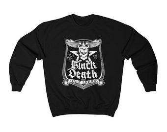 Black Death Malt Liquor Logo TV Show Black Sweatshirt Size S to 3XL