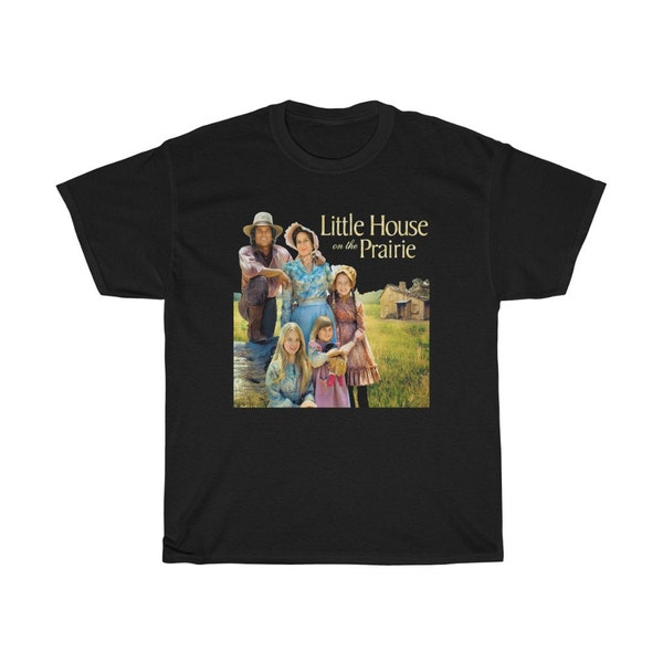 Little House on The Prairie Retro Tv Show Black Navy T-Shirt Size S to 5XL