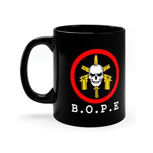 BOPE Tropa De Elite Squad Brazilian Special Force Logo 11oz Coffee Black Mug image 3