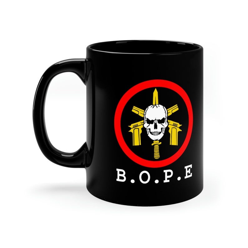 BOPE Tropa De Elite Squad Brazilian Special Force Logo 11oz Coffee Black Mug image 3