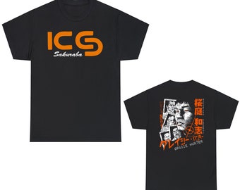 Camiseta negra y azul marino con el símbolo del luchador de MMA Kazushi Sakuraba, tallas S a 5XL