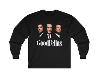 Goodfellas Three Wise Men 90's Gangster Movie Black Long Sleeve T-Shirt Size S to 2XL