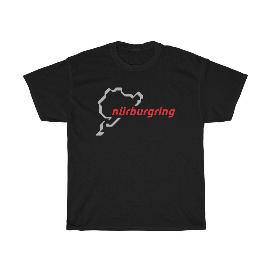 Nurburgring Circuit Logo Track Map Icon Black T Shirt Size S to 5XL