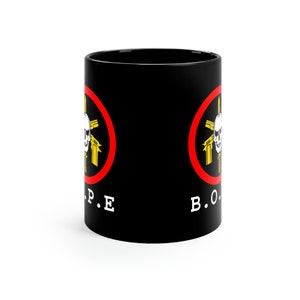 BOPE Tropa De Elite Squad Brazilian Special Force Logo 11oz Coffee Black Mug image 2