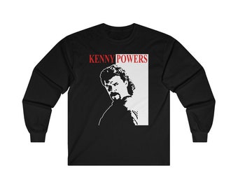 Kenny Powers Movie Icon Navy Black Long Sleeve T-Shirt Size S to 2XL