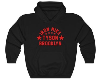 Mike Tyson Brooklyn Black Hoodie Sweatshirt Size S to 2XL
