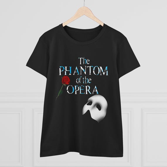 OPÉRA NATIONAL DE PARIS 半袖 Tシャツ 黒 パリオペラ座 オペラ座の怪人 Tシャツ：ブロードウェイ ミュージカル レディース T