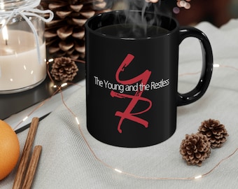 The Young and The Restless Logo 11oz Coffee Black Mug