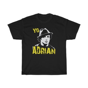 Camiseta negra Rocky Yo Adrian talla S a 5XL