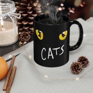 Cats Broadway Musical Logo 11oz Coffee Black Mug