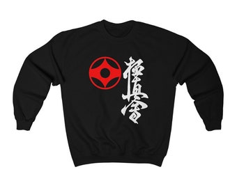 Karate Kyokushin OSU Japan Martial Arts Black Sweatshirt Size S to 3XL