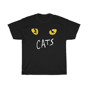 Cats Broadway Musical Logo Black Navy T-Shirt Size S to 5XL