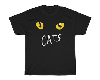 Cats Broadway Musical Logo Black Navy T-Shirt Size S to 5XL