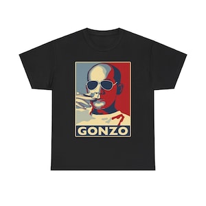 Hunter S Thompson GONZO Logo Black Navy Red Blue White T-Shirt Size S to 5XL