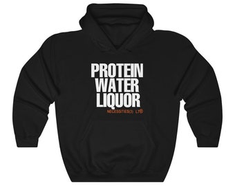 Protein Water Liquor Kazushi Sakuraba Black Hoodie Sweatshirt - Swift POD