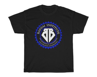 Buckaroo Banzai Institute Black T-Shirt Size S to 5XL