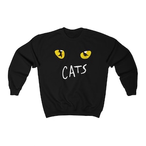 CATS Famous Broadway Musical Black Sweatshirt Size S to 3XL