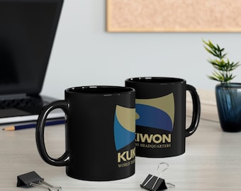 Kukkiwon World Taekwondo Headquarters Logo 11oz Coffee Black Mug