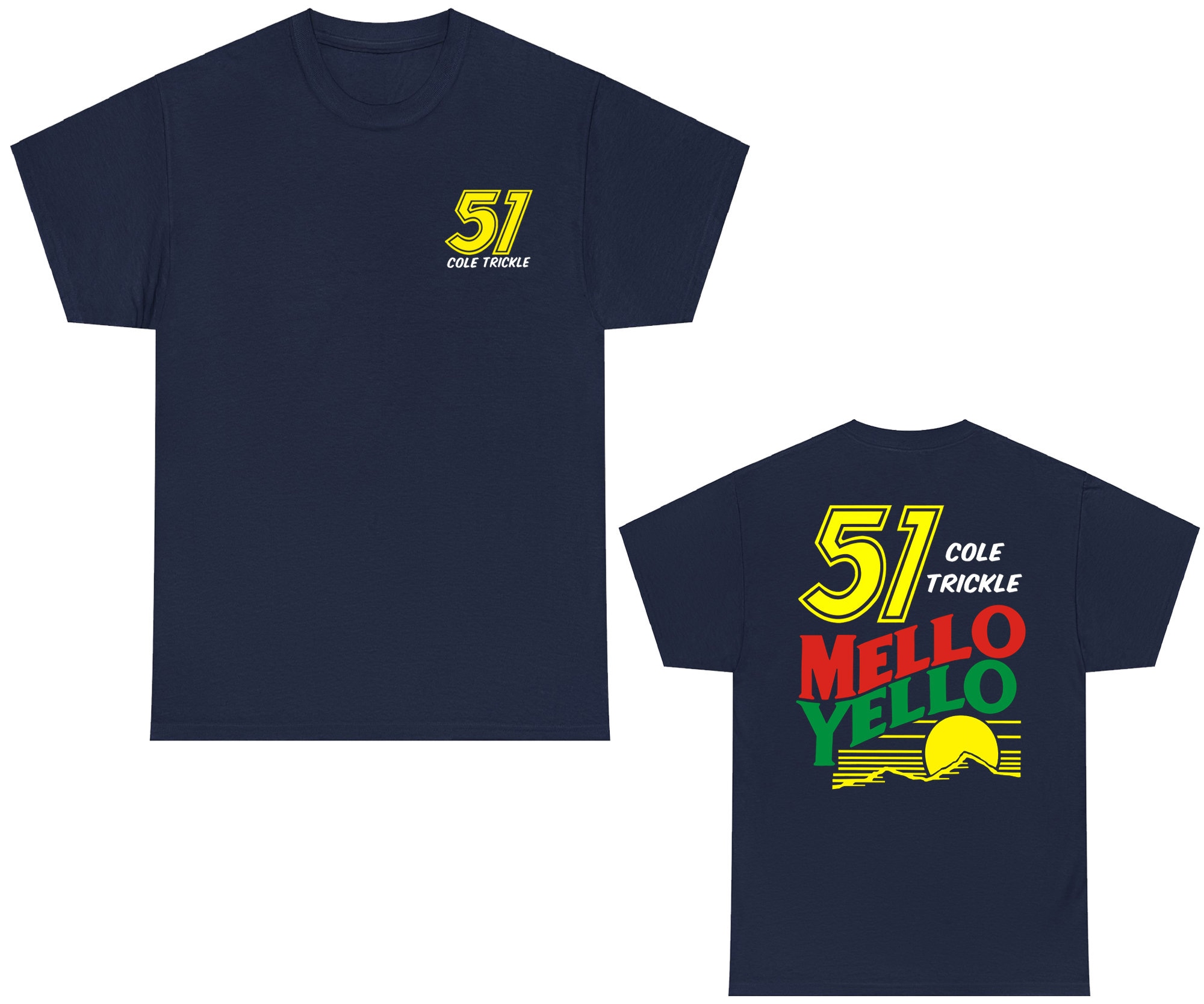 Cole Trickle Mello Yello T-shirt: Days of Thunder Racing Tee - Etsy