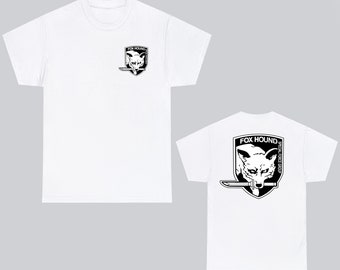 Fox Hound Priyo Logo Symbol White Grey T-Shirt Size S to 5XL