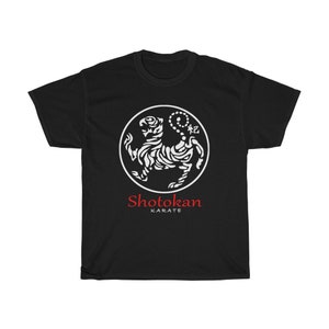 Karate Shotokan Japan Martial Art Kanji Symbol Navy Black T-Shirt Size S to 5XL
