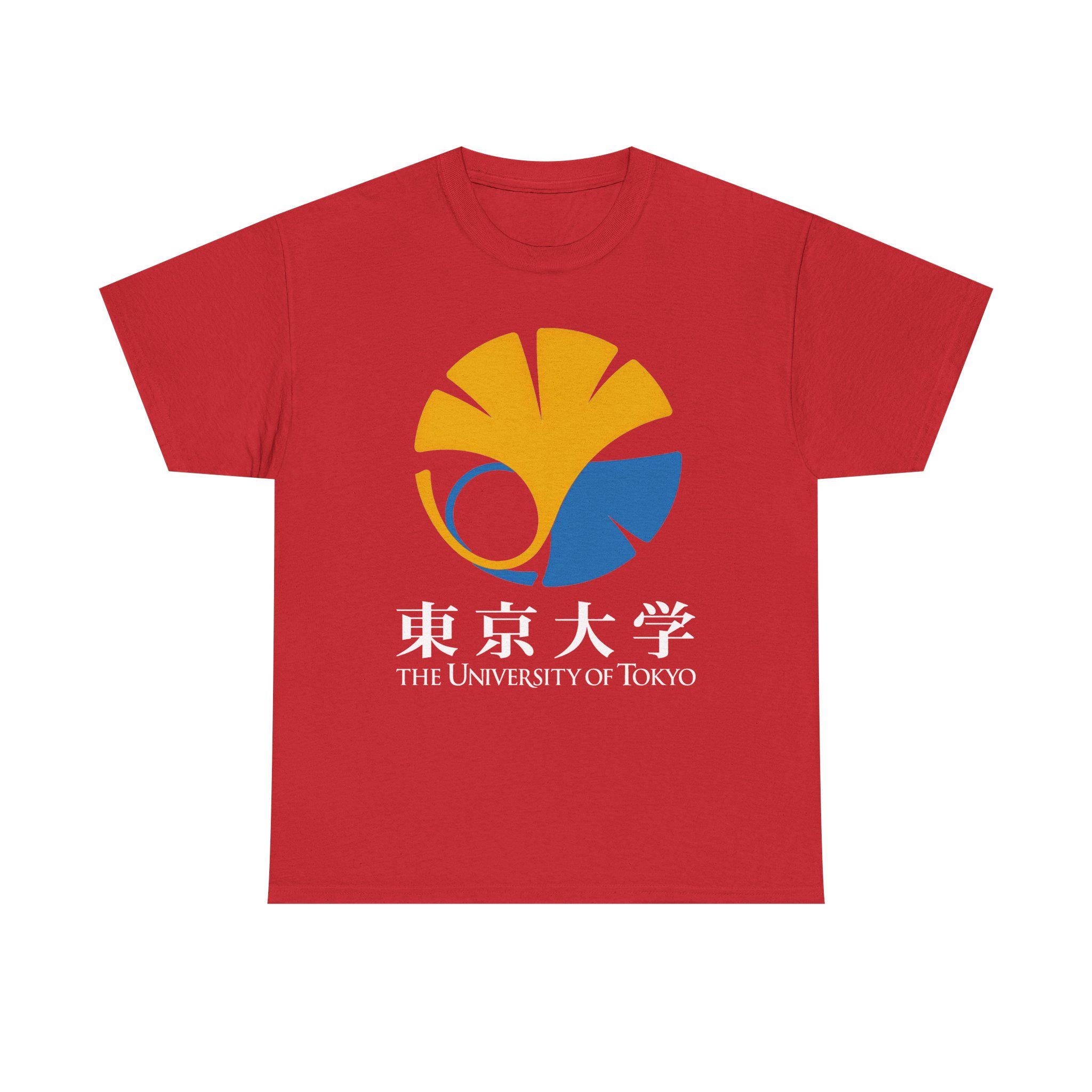 Tokyo University Japan Logo Black Navy Blue Red Tee T-shirt Size S