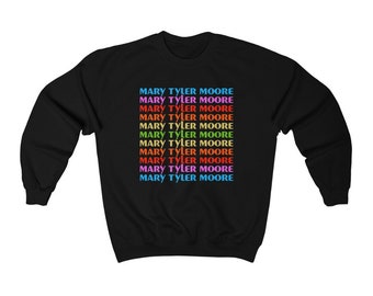 Mary Tyler Moore Retro Tv Show Black Sweatshirt Size S to 3XL